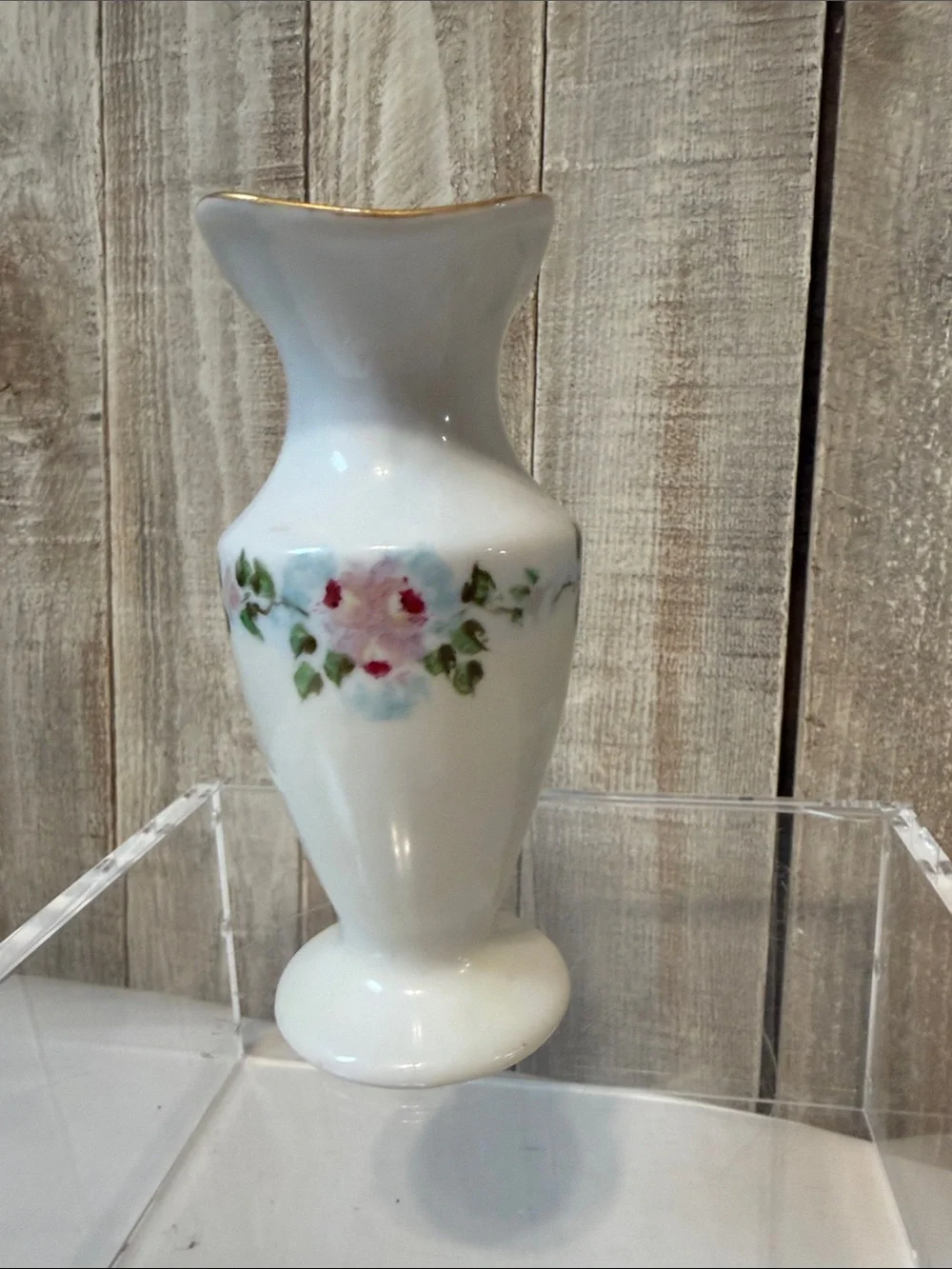 Antique 1929 Hand Painted Miniature Porcelain Pitcher Vase Hobbiest Signed